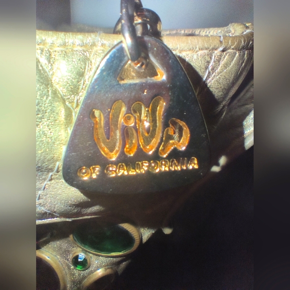 Viva of California Jeweled Leather Bucket Bag - Picture 7 of 15